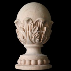 KNB-07: Acanthus Bald Finials or Knobs